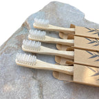 Natural Bristle Toothbrush, Plant-Based & 100% Biodegradable